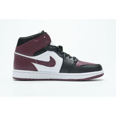 PKstockx Air Jordan 1 Mid SE Black Dark Beetroot (W) CZ4385-016 02
