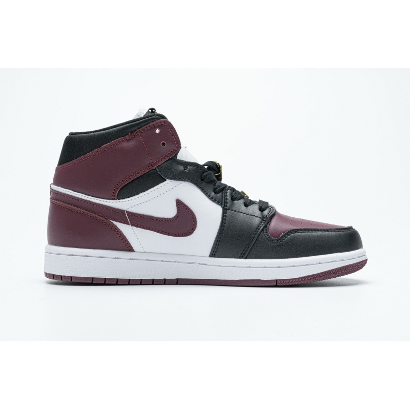 PKstockx Air Jordan 1 Mid SE Black Dark Beetroot (W) CZ4385-016