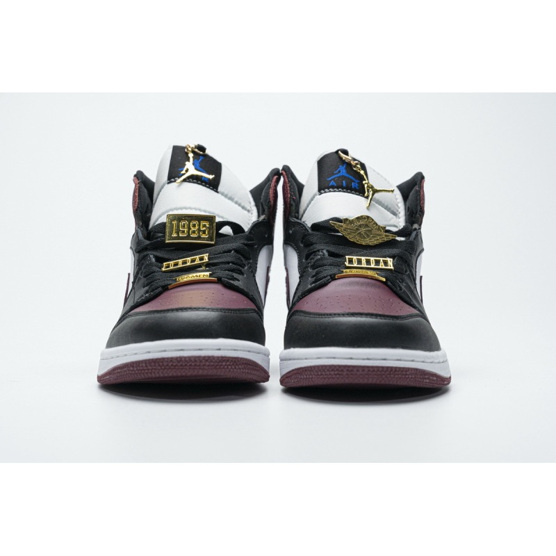 PKstockx Air Jordan 1 Mid SE Black Dark Beetroot (W) CZ4385-016