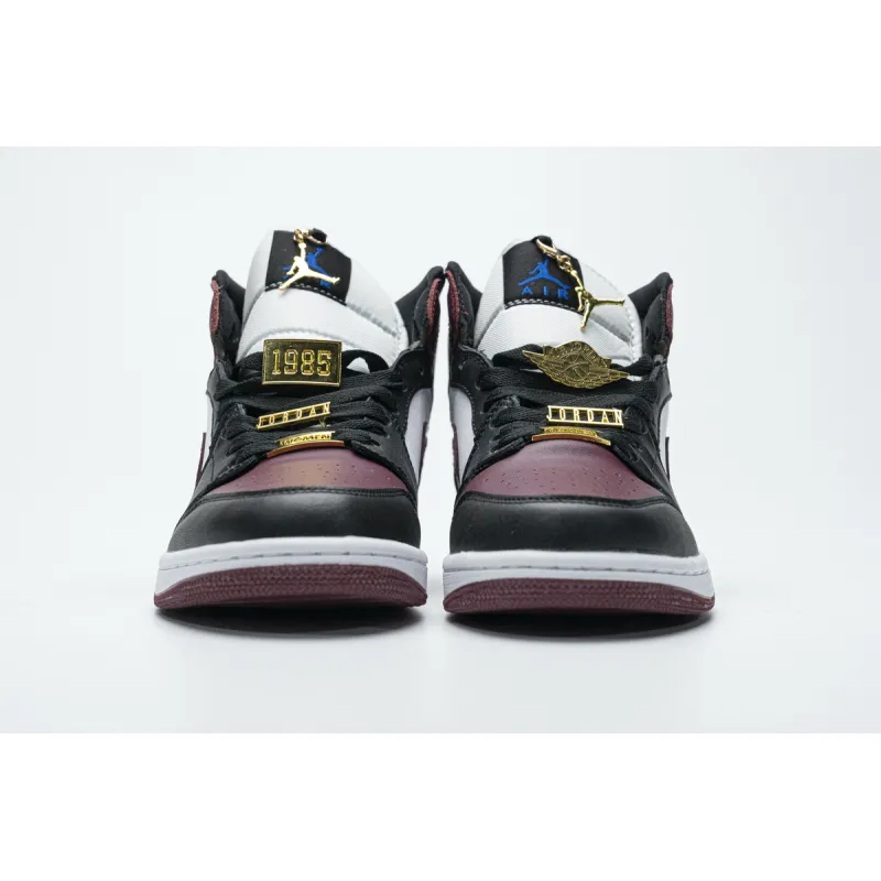 pkstockx air jordan 1 mid se black dark beetroot (w) cz4385-016