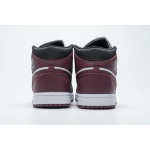 PKstockx Air Jordan 1 Mid SE Black Dark Beetroot (W) CZ4385-016