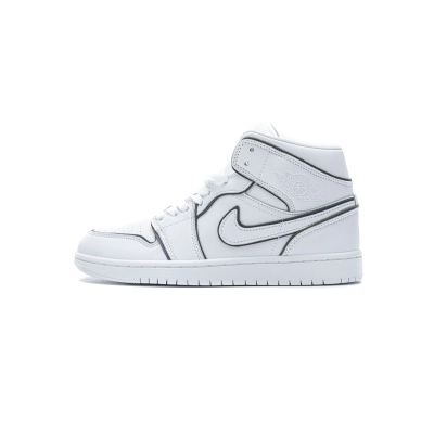 PKstockx Air Jordan 1 Mid Iridescent Reflective White (W) CK6587-100 01
