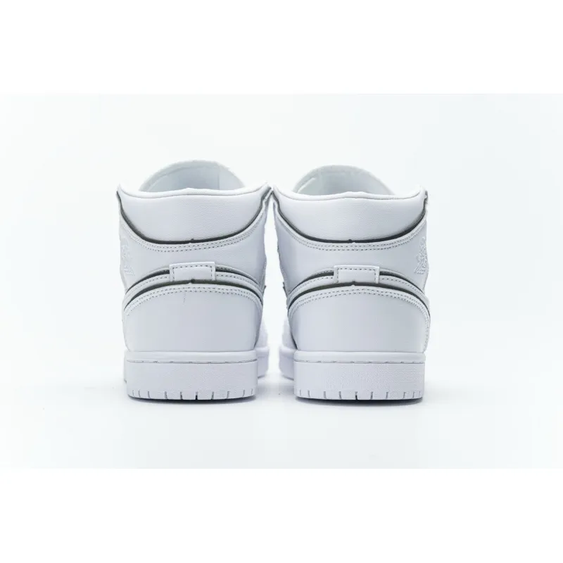 PKstockx Air Jordan 1 Mid Iridescent Reflective White (W) CK6587-100