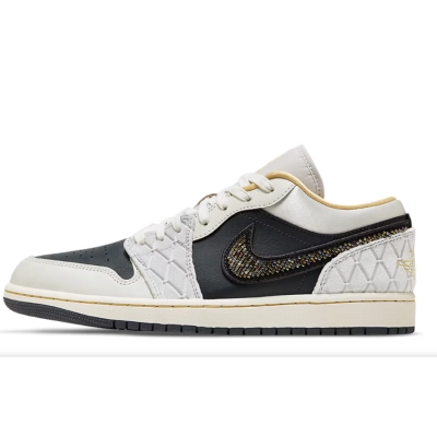 LJR Batch Air Jordan 1 Low Beaded Swoosh Low 01