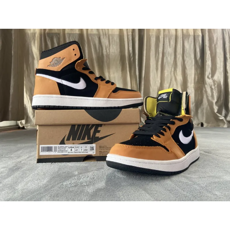 ljr batch air jordan 1 high zoom air cmft black monarch ct0978-002