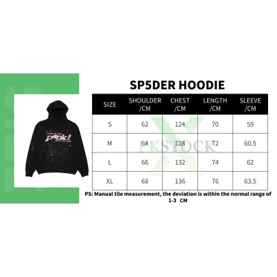 Sp5der P*NK Hoodie Black 02