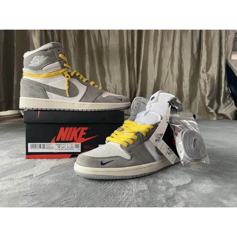 ljr batch air jordan 1 high switch light smoke cw6576-100