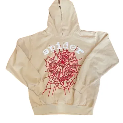 Spider Hoodie Beige 01