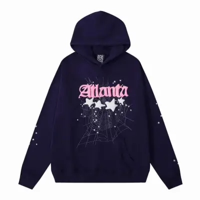 Sp5der Atlanta Hoodie 'Navy' 01