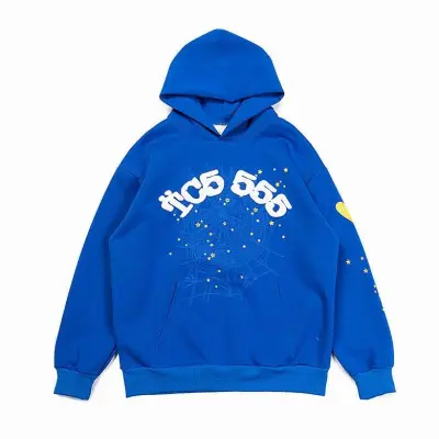 Sp5der TC5 Hoodie Blue 01