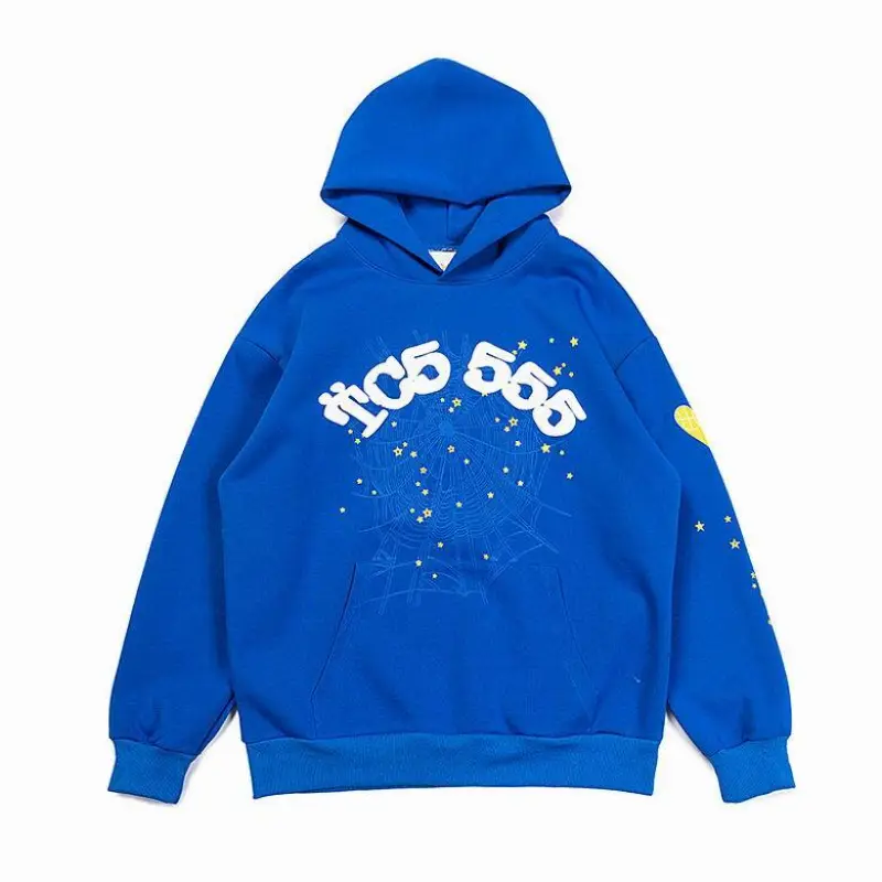 sp5der tc5 hoodie blue