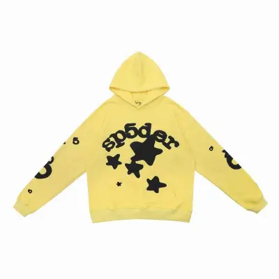 Sp5der Beluga Hoodie 'Gold' 01