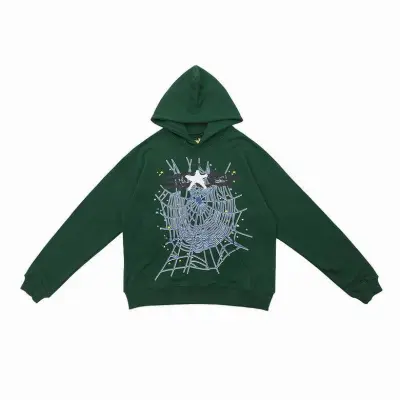 Sp5der Hoodie 'Hunter Green' 01