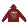 Sp5der Hoodie Maroon