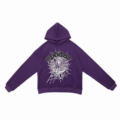 Sp5der Hoodie Purple 01