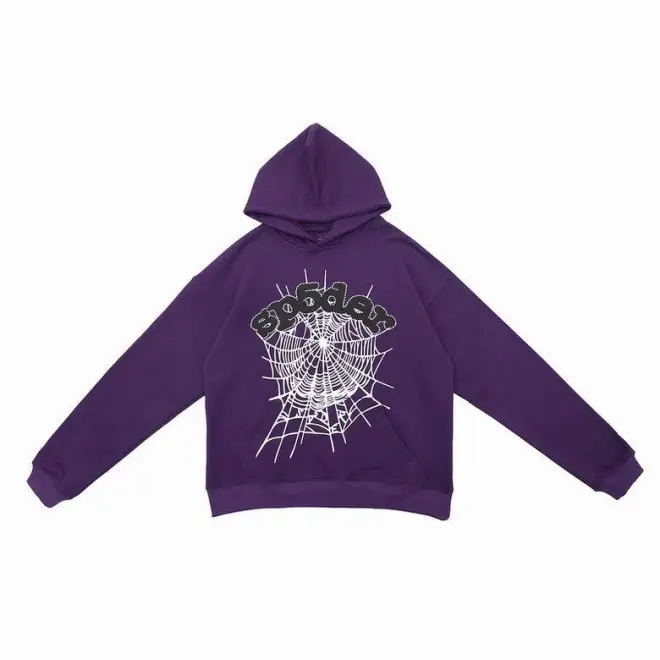 Sp5der Hoodie Purple