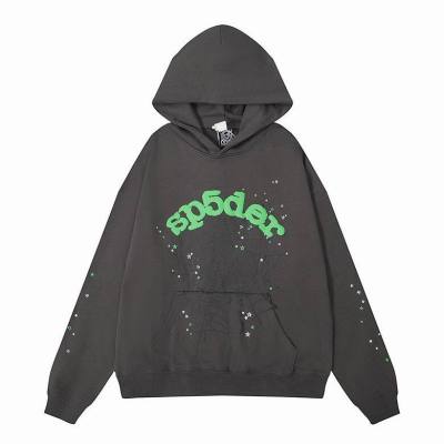 Sp5der Hoodie dark gray 01
