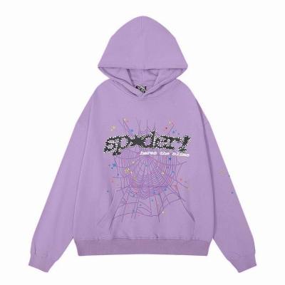 Sp5der Acai Hoodie Purple 01