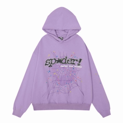 Sp5der Acai Hoodie Purple 01
