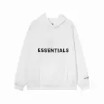 Fear Of God Essentials Pullover Hoodie Applique Logo White