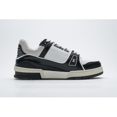 PK God Batch LOUIS VUITTON 20ss Trainer Black White 02