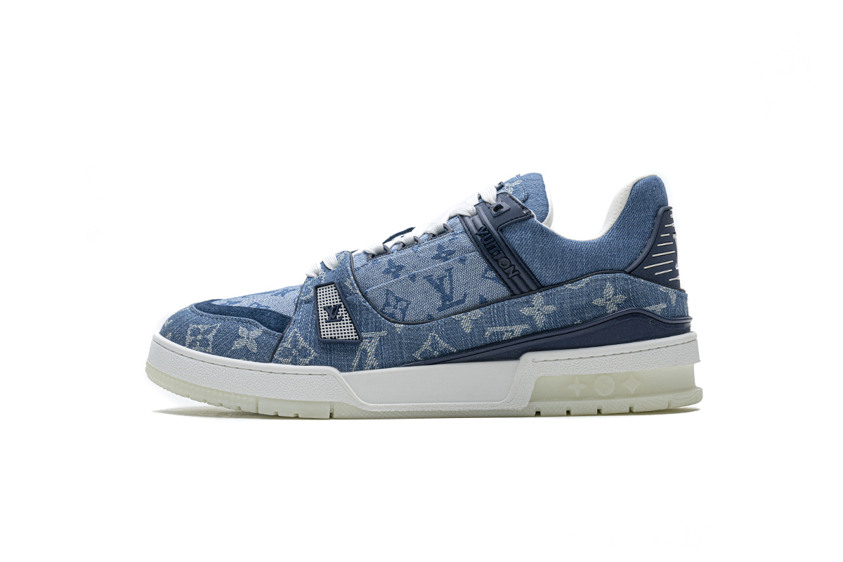PK God Batch LOUIS VUITTON 20ss Trainer Blue Denim