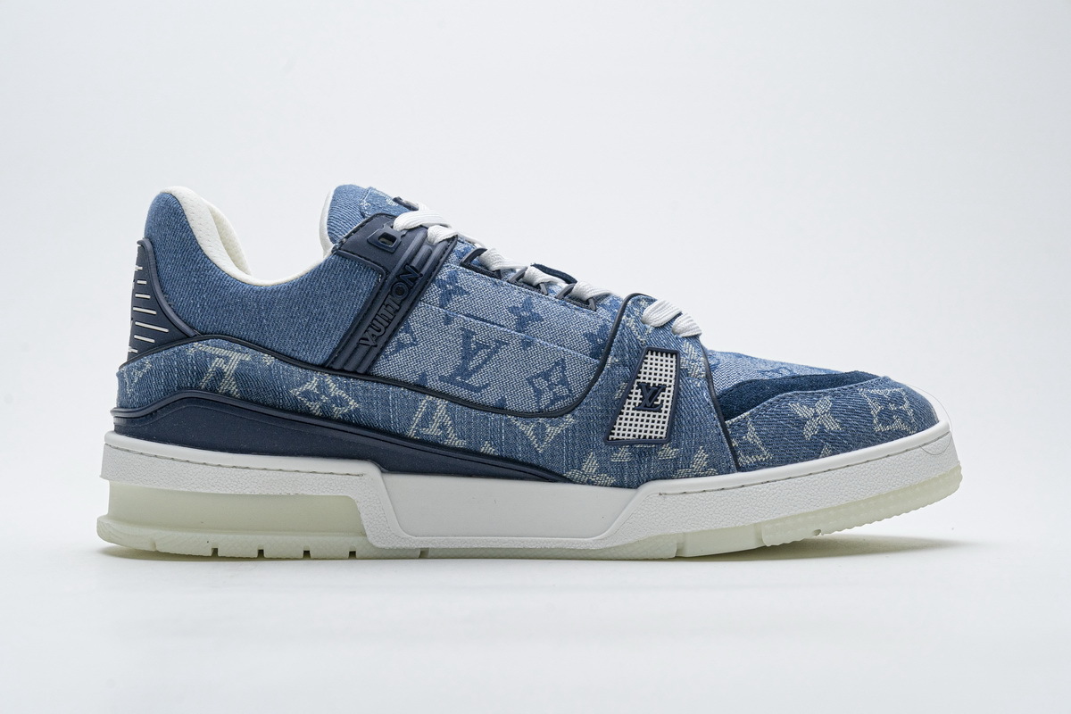 PK God Batch LOUIS VUITTON 20ss Trainer Blue Denim