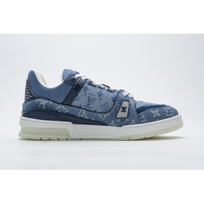 PK God Batch LOUIS VUITTON 20ss Trainer Blue Denim 02