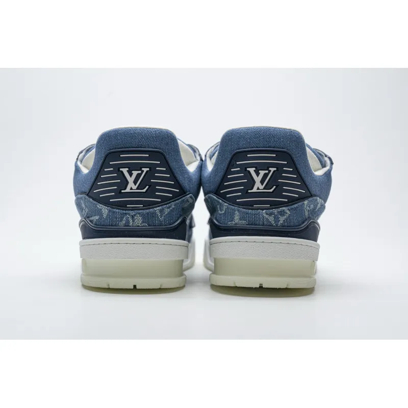 PK God Batch LOUIS VUITTON 20ss Trainer Blue Denim