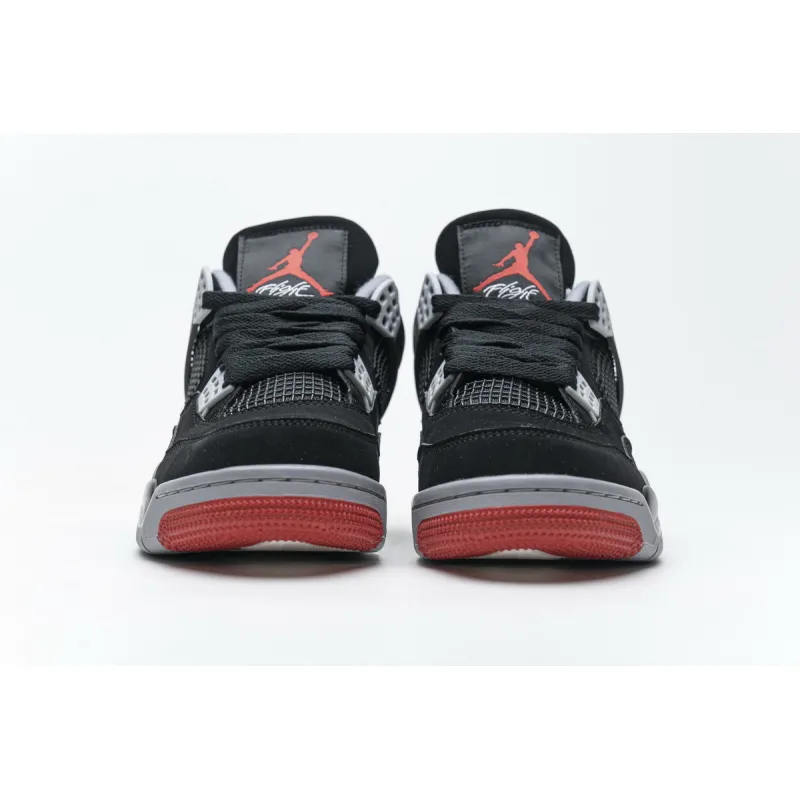 pk god batch air jordan 4 retro bred 308497-060