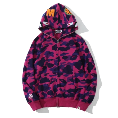 BAPE Color Camo Shark Zip Hoodie Purple 4580793338444 01