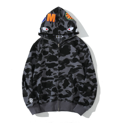 BAPE Color Camo Shark Zip Hoodie Black 4580793319054 01