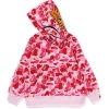 BAPE ABC Camo Shark Zip Hoodie Pink 6028535