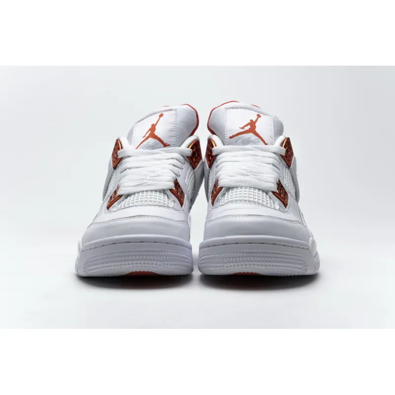 pk god batch air jordan 4 retro metallic orange ct8527-118