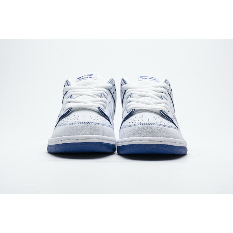 LJR Batch Nike SB Dunk Low Premium White Game Royal CJ6884-100