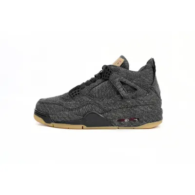 PK God Batch Levis x Air Jordan 4 Levi's Black AQ9103-001 01