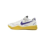 Nike Kobe 8 Low White/Purple-Yellow 555035-101