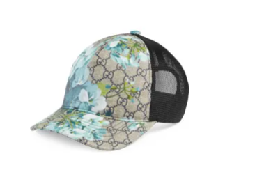 (ADD ANY ONE SHOES OR CLOTHING)Gucci GG/MESHBASEBALL HAT IN BLUE