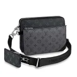 LOUIS VUITTON Trio Messenger Monogram Eclipse Reverse Gray