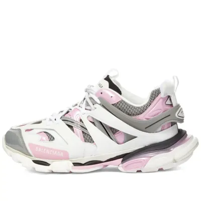 Balenciaga Track Sneakers White Pink And Grey (LED) 01