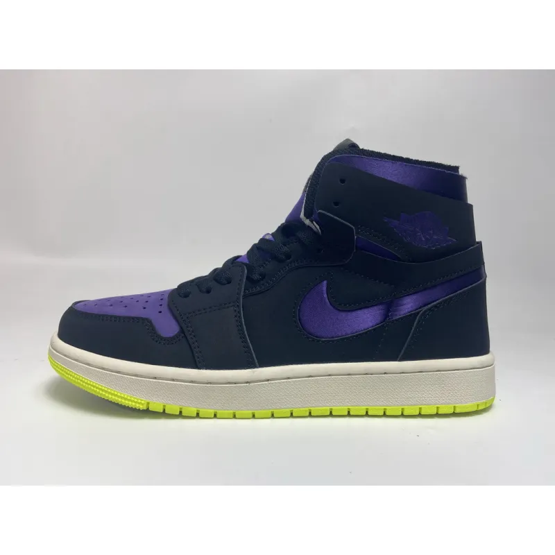 ljr batch air jordan 1 high zoom air cmft black court purple lemon venom (w) ct0979-001