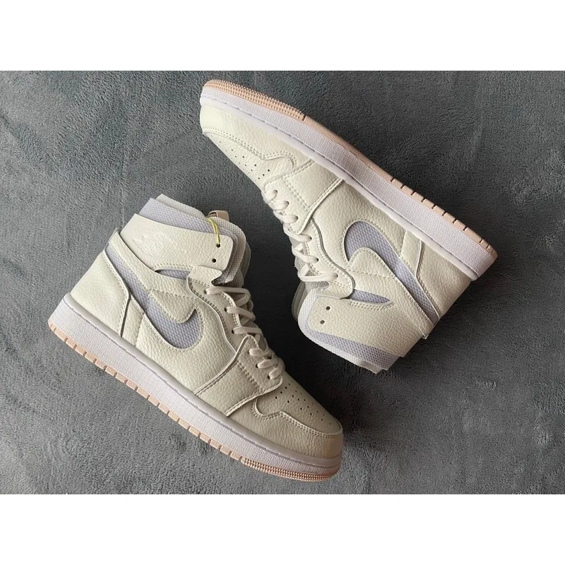 ljr batch air jordan 1 high zoom air cmft pearl white (w) ct0979-107