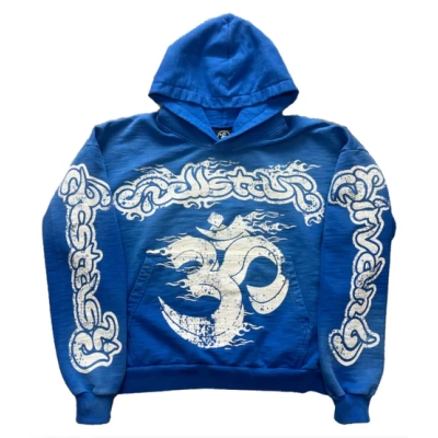 Hellstar Studios Blue Yoga Hoodie 01