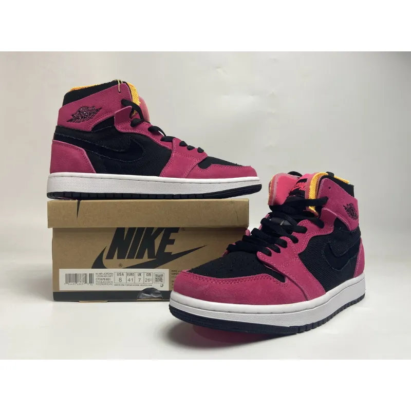 ljr batch air jordan 1 high zoom air cmft hyper pink ct0978-601