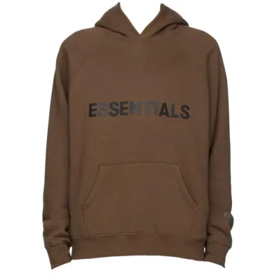 Fear of God Essentials x SSENSE Pullover Hoodie Applique Logo Rain Drum 01