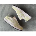 PKstockx Air Jordan 1 Retro Low White Ghost Green Black DM7837-103