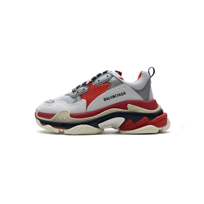 Pkstockx Balenciaga Triple S Red White Dark Grey 541624 W06E2 1863 01