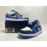 PKstockx Air Jordan 1 Low Black Blue White DH0206-400