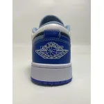 PKstockx Air Jordan 1 Low Black Blue White DH0206-400