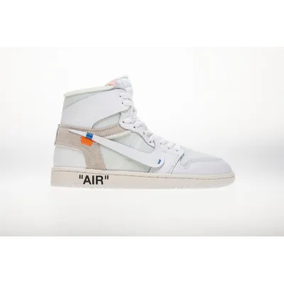 PK God Batch Air Jordan 1 Retro High Off-White White AQ0818-100 02